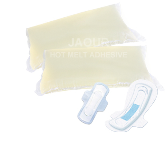 Olor adhesivo basado de goma sintético del PSA del derretimiento caliente no para la servilleta sanitaria 2