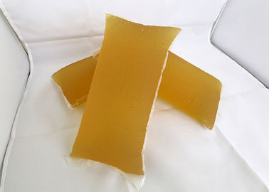 El caucho sintético del bolso expreso basó color amarillo transparente del pegamento adhesivo caliente del derretimiento