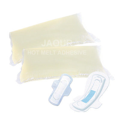 Pegamento caliente del derretimiento del color transparente de Waterwhite para la laminación de Backsheet del pañal disponible