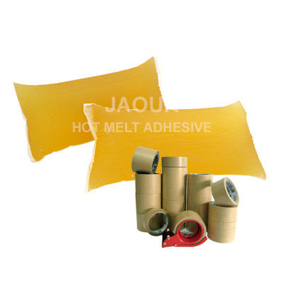 Color amarillo claro caliente Fusión PSA Presión sensible Adhesivo a base de caucho Resistencia al envejecimiento para cinta de papel Kraft
