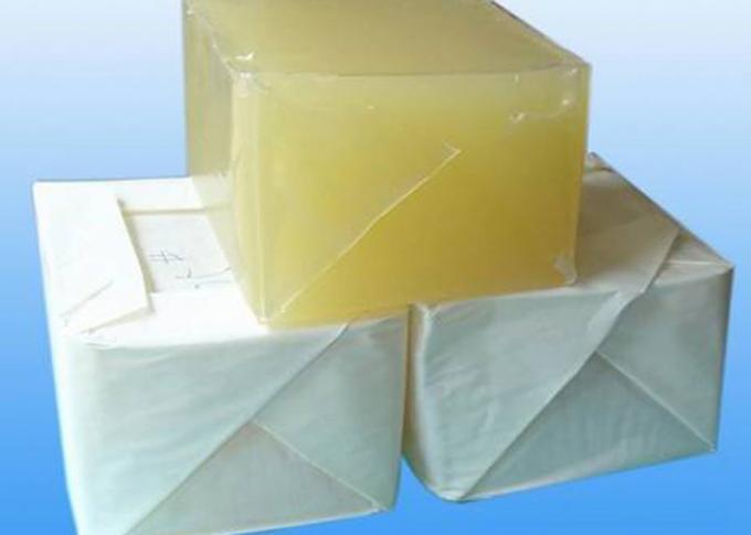 Embalaje adhesivo del bloque del derretimiento caliente de la poliolefina de las servilletas sanitarias 1