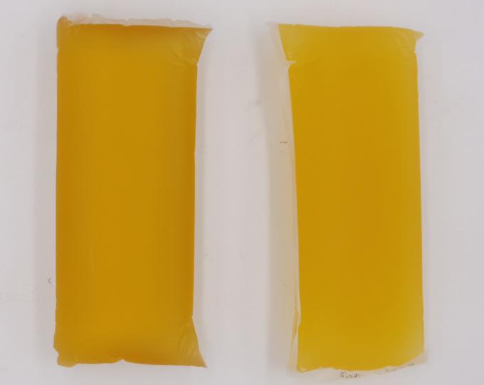 Pegamento caliente sólido transparente amarillo del derretimiento para los pañales higiénicos del bebé de los productos 0